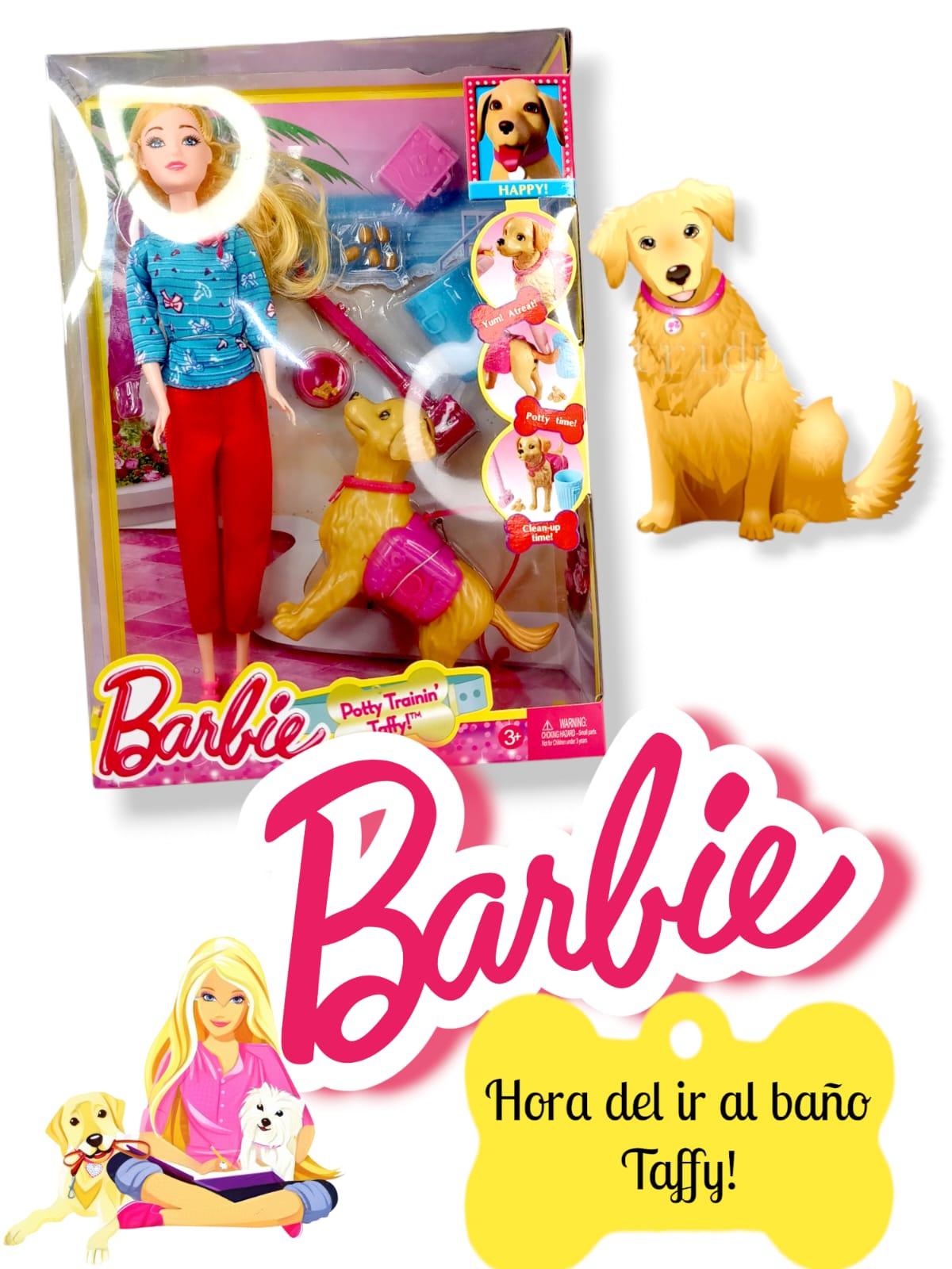 Barbie Hora de Ir al Baño taffy con Accesorios